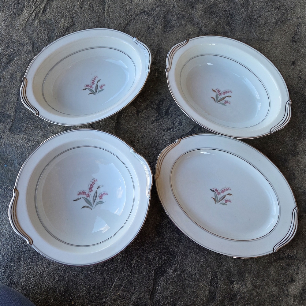 MCM Vintage Noritake Crest 5421 4 Piece Serving Set